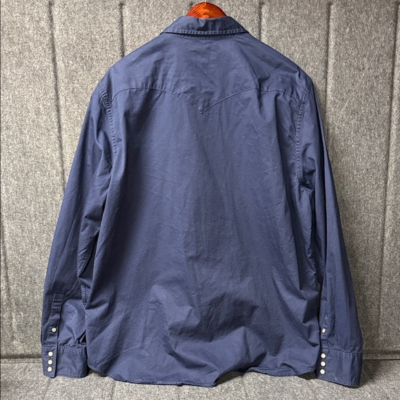 Tecovas Dark Blue Long Sleeve Shirt - Picture 7 of 8